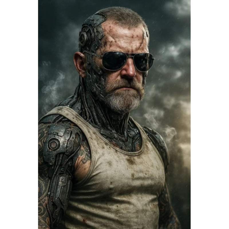 Plakat z gaśnicowym motywem "Android"