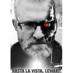 Plakat z gaśnicowym motywem "Terminator"