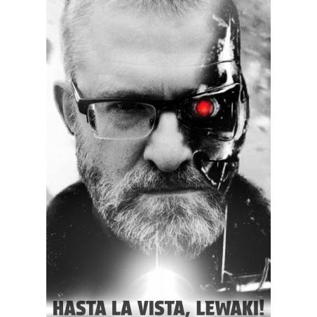 Plakat z gaśnicowym motywem "Terminator"